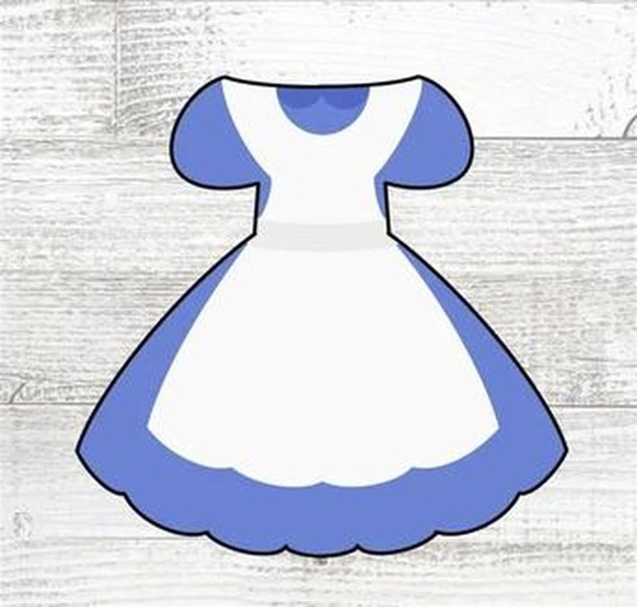 ALICE WONDERLAND ELBİSE KURABİYE KALIBI | AdanaPastaMalzemeleri.com ALICE WONDERLAND ELBİSE KURABİYE KALIBI 8 CM X 7.5 CM