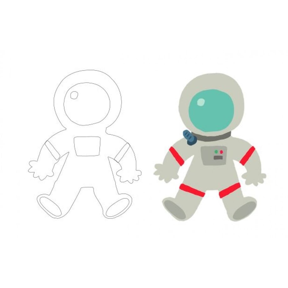 ASTRONOT TEMALI UZAY KURABİYE SETİ