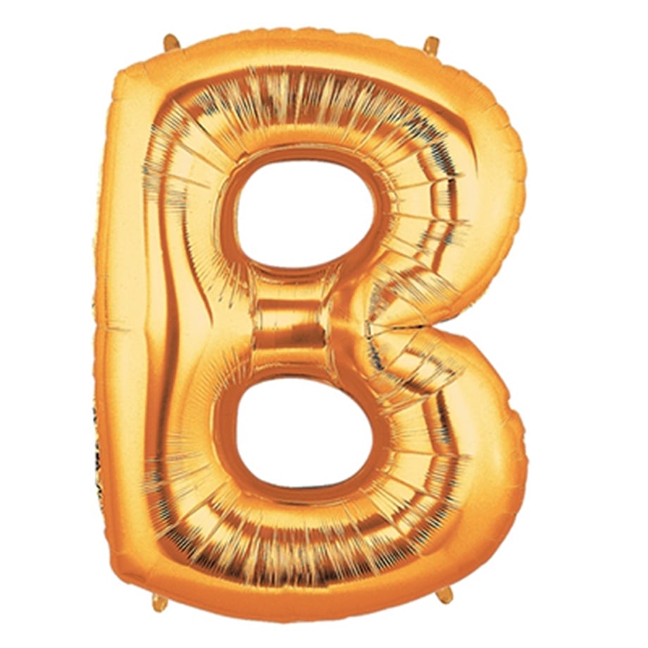 B GOLD 16 INCH FOLYO BALON