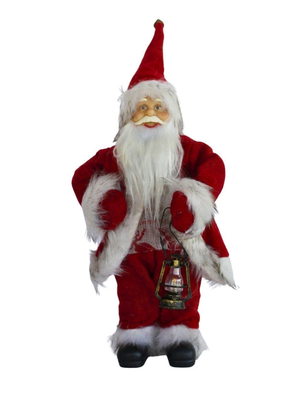 AST6644 YILBAŞI GAZ LAMBASI TAŞIYAN NOEL BABA 45 CM