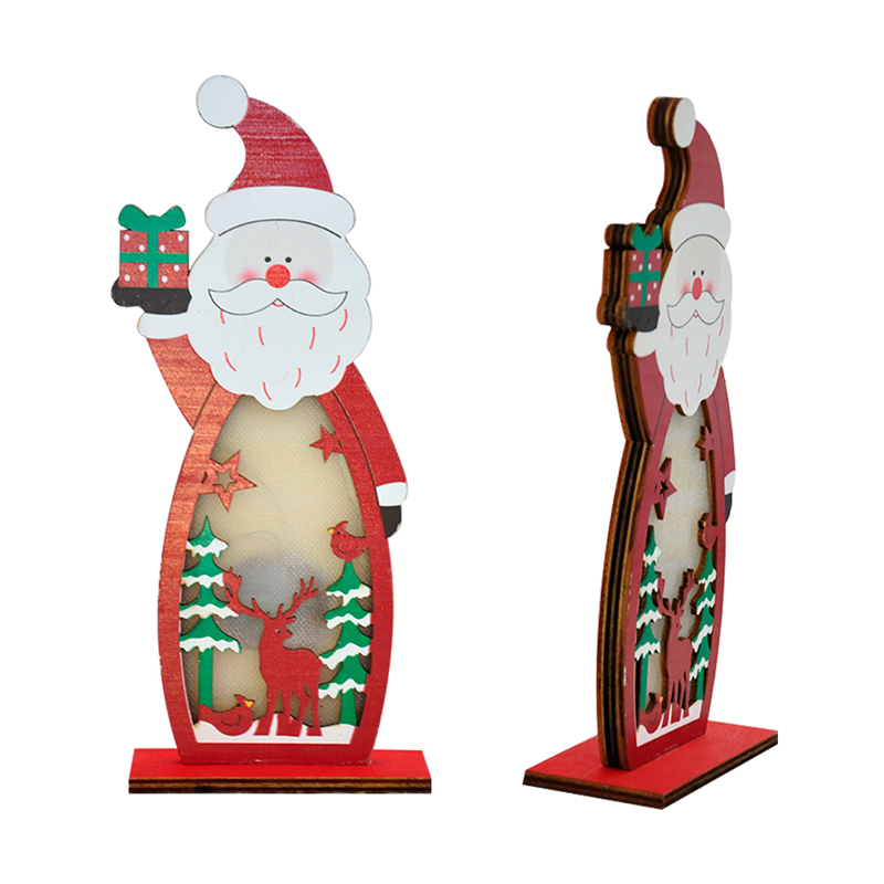 2006382 YILBAŞI IŞIKLI NOEL BABA OBJE 20 CM
