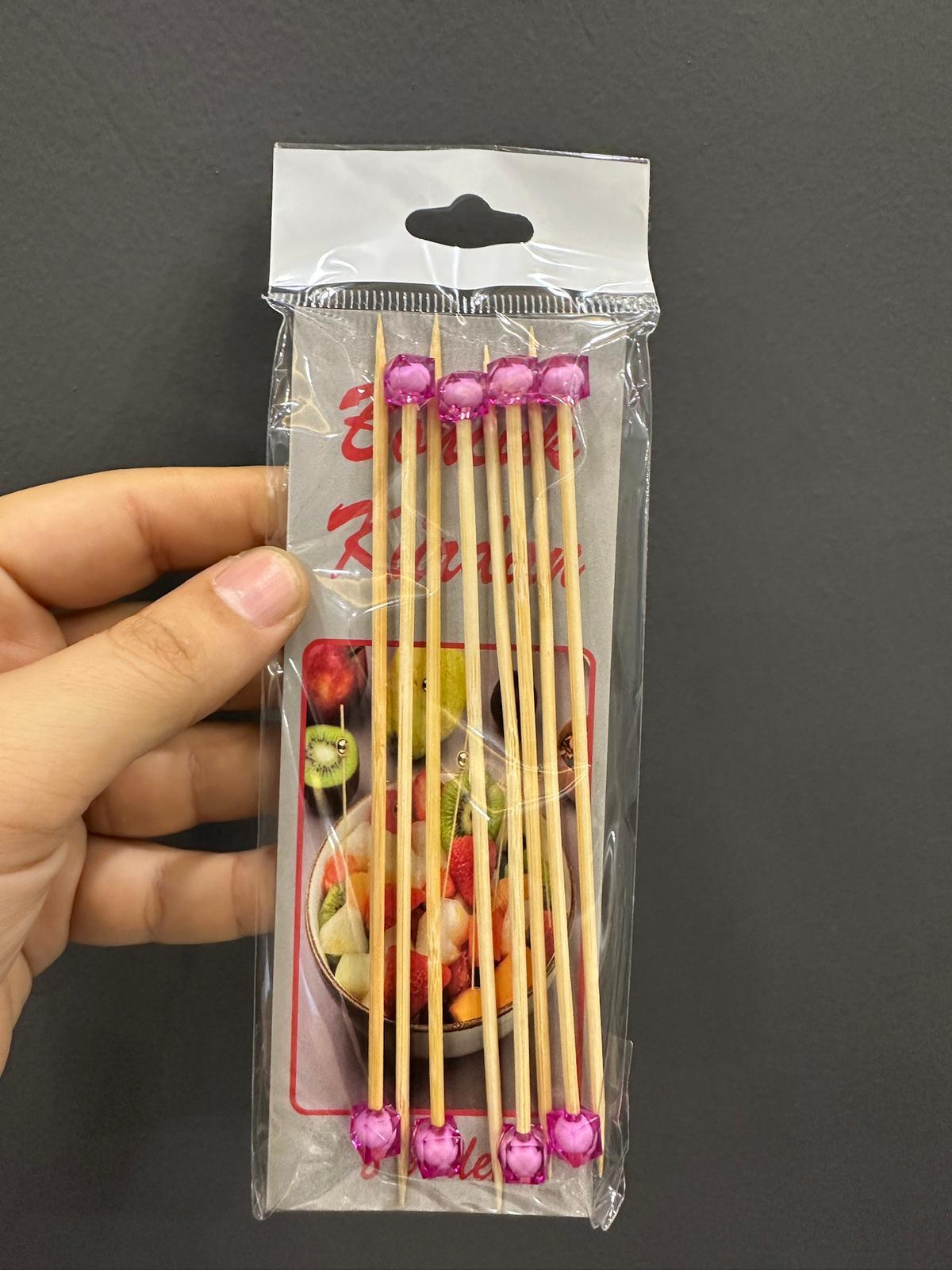 BAMBU KÜRDAN NO:2 DEKORATİF FUŞYA TOPLU 8 ADET