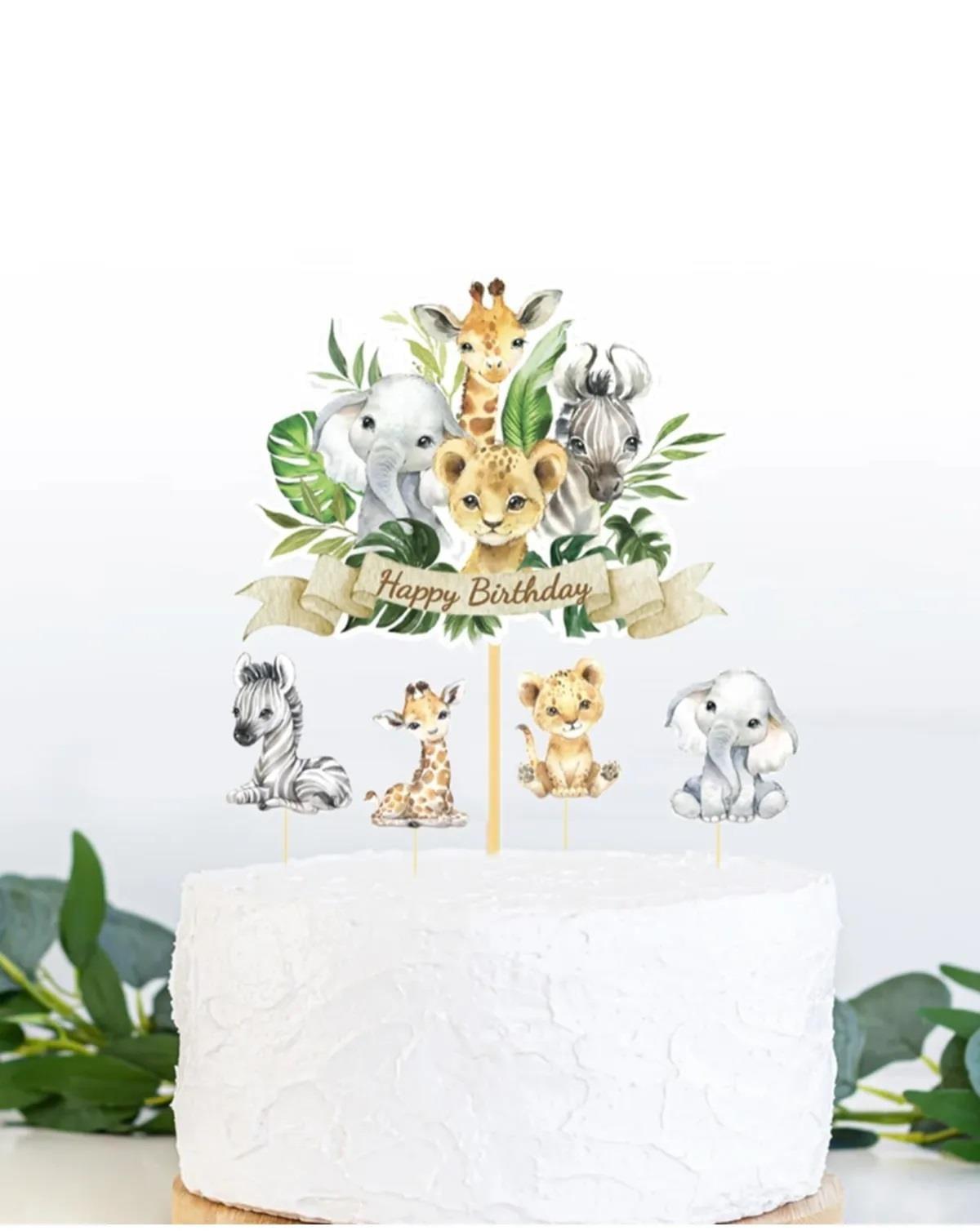 SAFARİ TEMALI ÖZEL TASARIM KÜRDAN SET 5 ADET