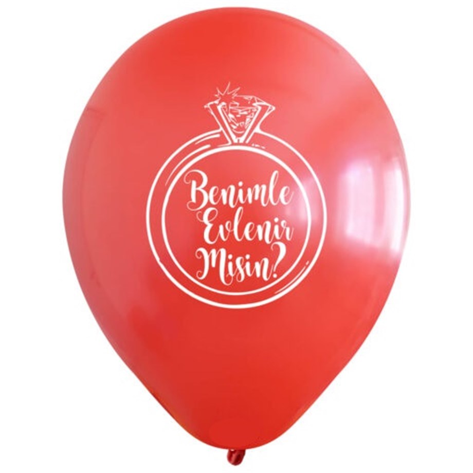 BALON BENİMLE EVLENİR MİSİN? 10 ADET | AdanaPastaMalzemeleri.com BALON BENİMLE EVLENİR MİSİN? 10 ADET