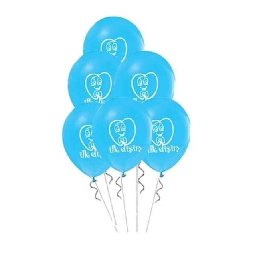 BALON İLK DİŞİM MAVİ (10 ADET)