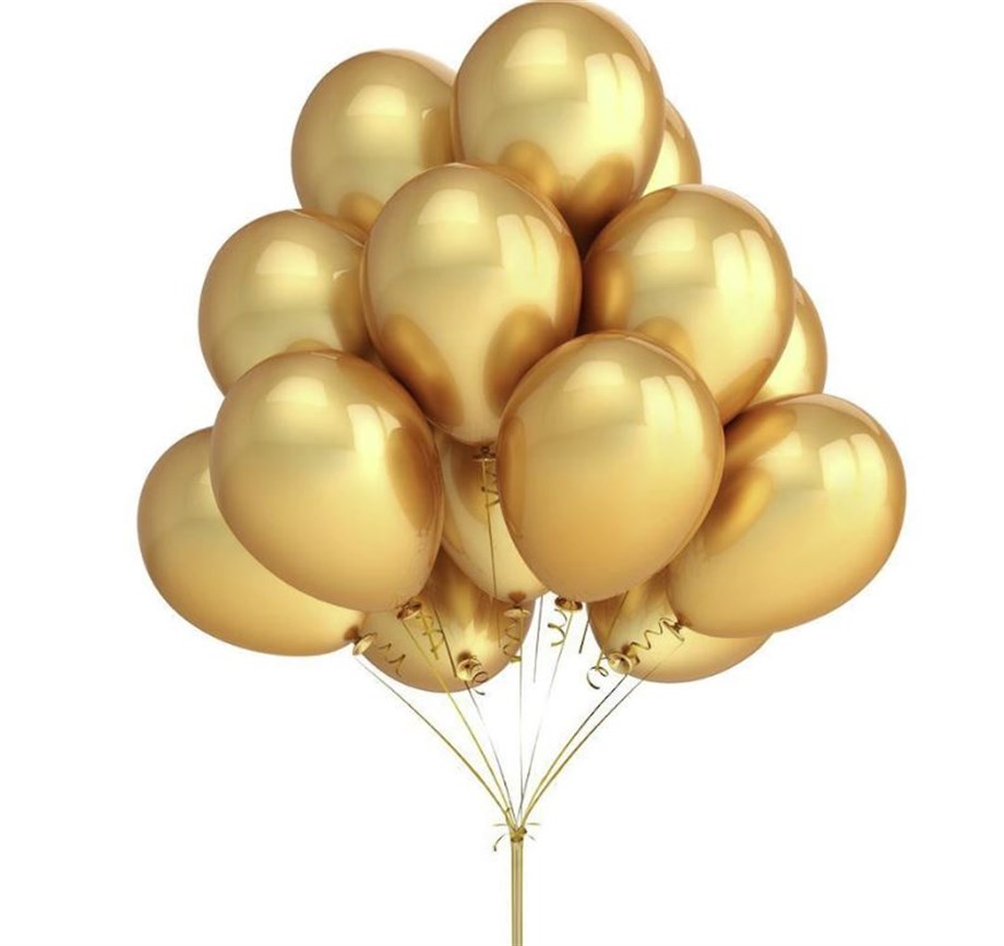 BALON METALİK GOLD (10 ADET)