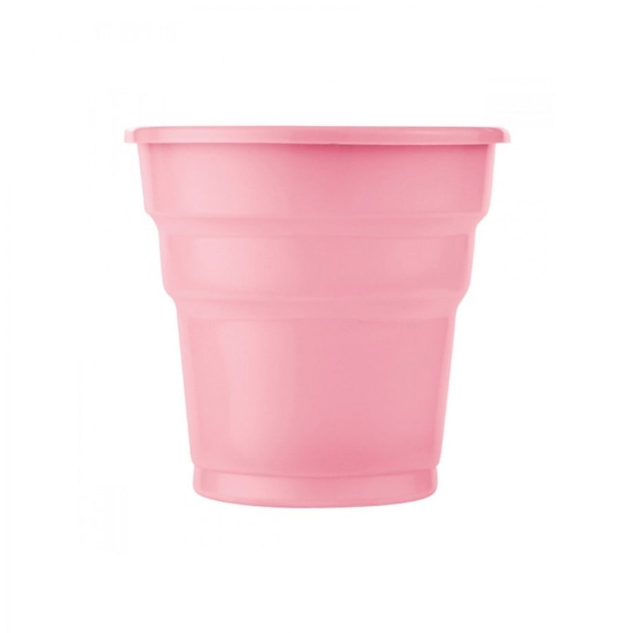 BARDAK PLASTİK PEMBE 25 Lİ