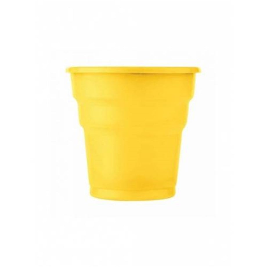 BARDAK PLASTİK SARI 10 LU