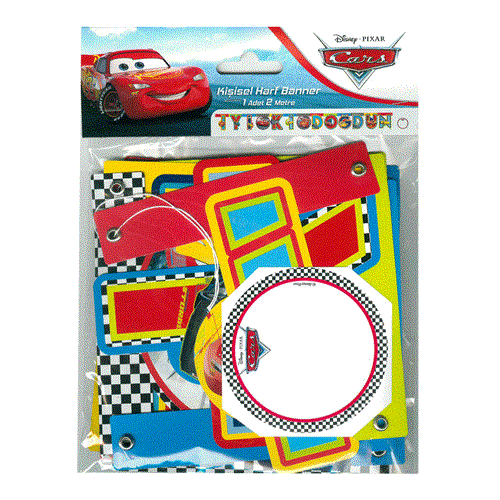 CARS 3 KİŞİSEL HARF BANNER İYİ Kİ DOĞDUN SET