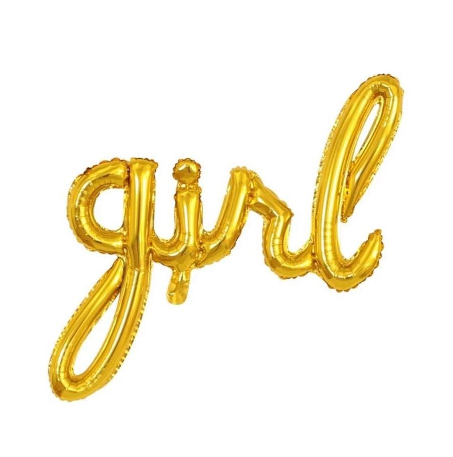 GIRL GOLD FOLYO BALON 55 X 88 CM