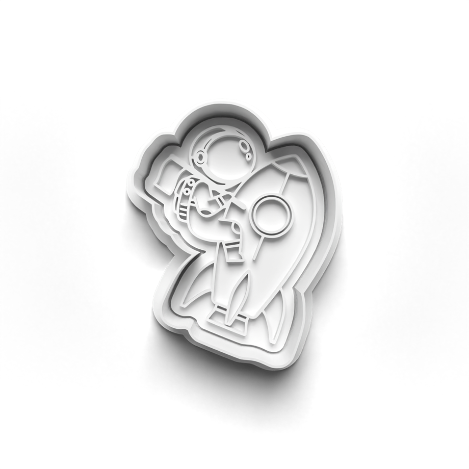 KÜÇÜK ASTRONOT KURABİYE KALIBI KESİCİ VE DAMGASI 3D-0441_3