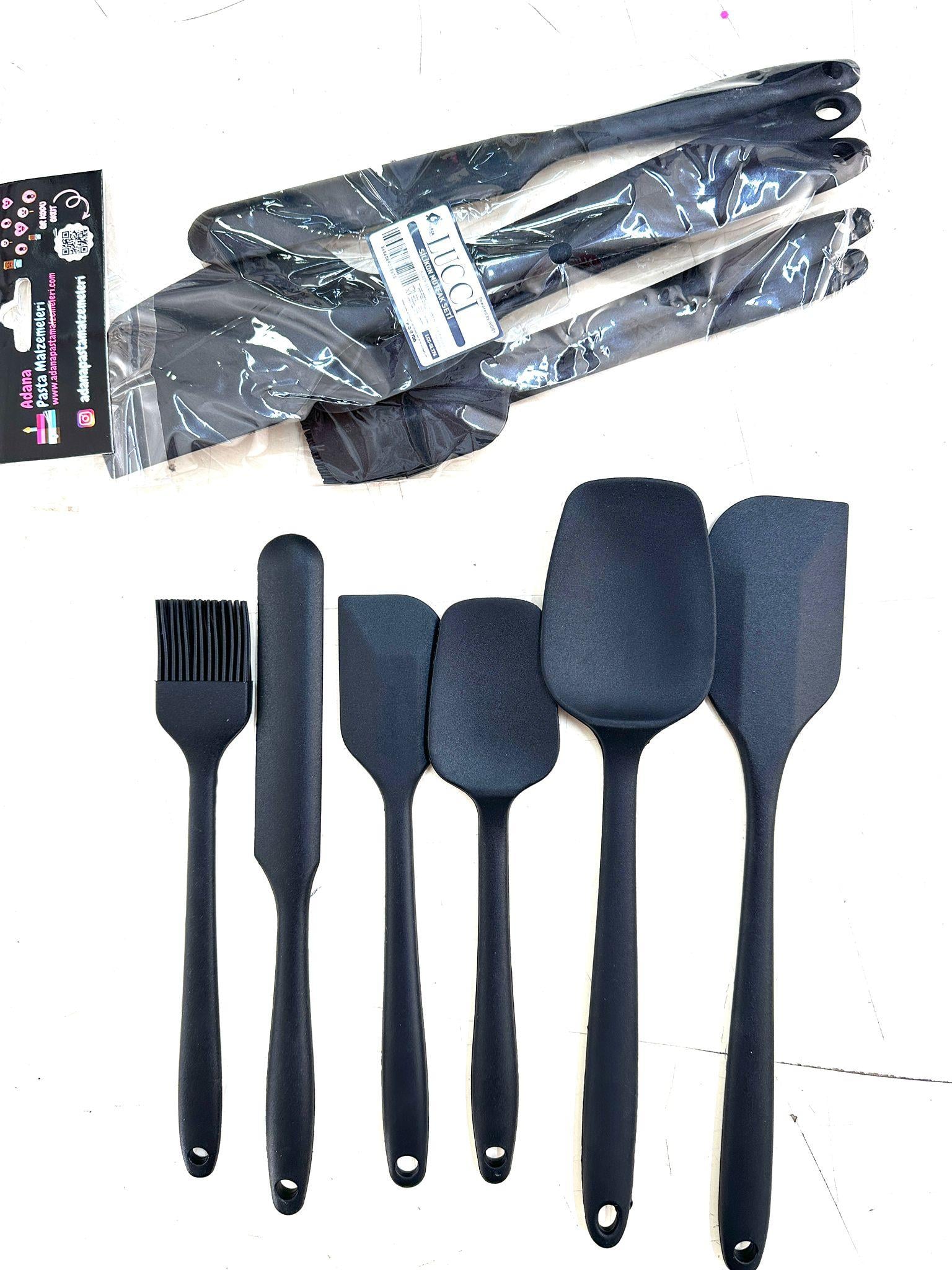 SPATULA SİLİKON KAŞIK - FIRÇA 6 LI SET LCC-SL176