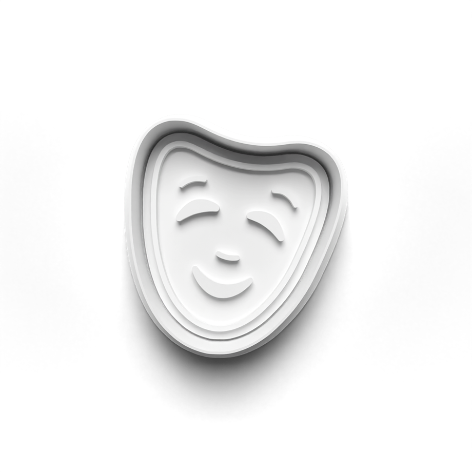MASKE PARTİSİ KURABİYE KALIBI KESİCİ VE DAMGASI 3D-0578_4