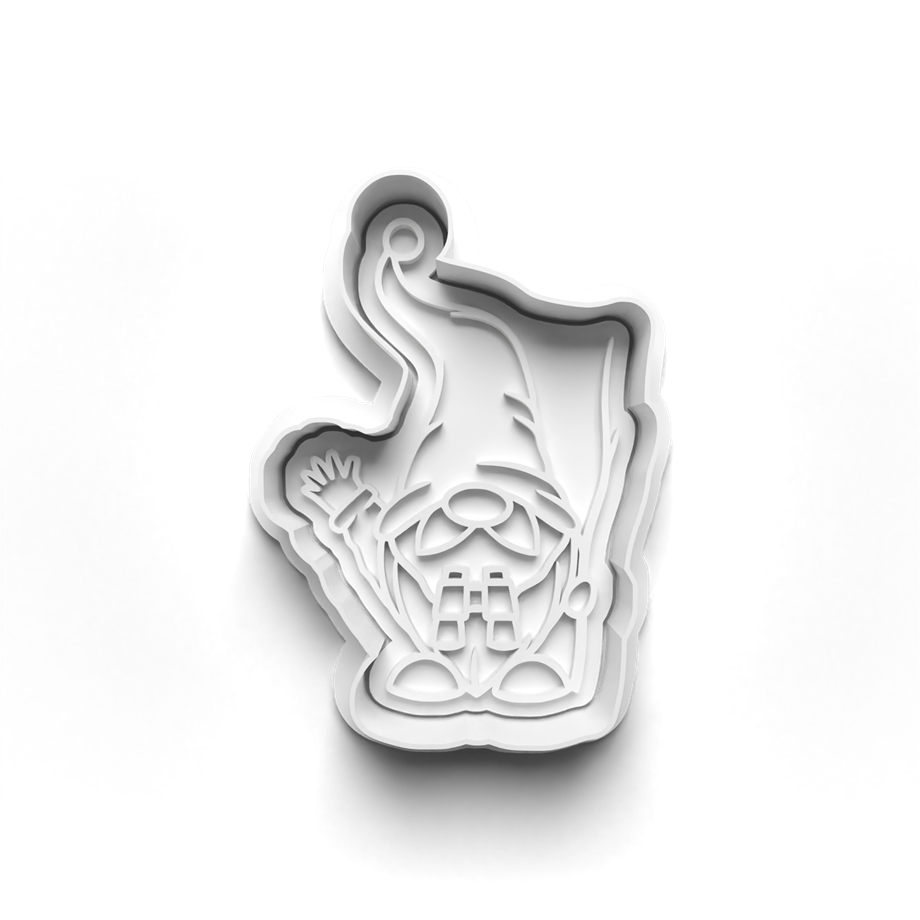 CAMPING GNOME KURABİYE KALIBI KESİCİ VE DAMGASI 3D-0615_3