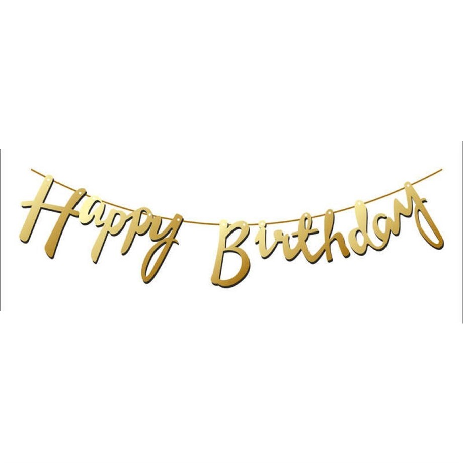 CARS FORMULA İYİ Kİ DOĞDUN HARF BANNER | AdanaPastaMalzemeleri.com KARTON HAPPY BIRTHDAY BANNER GOLD