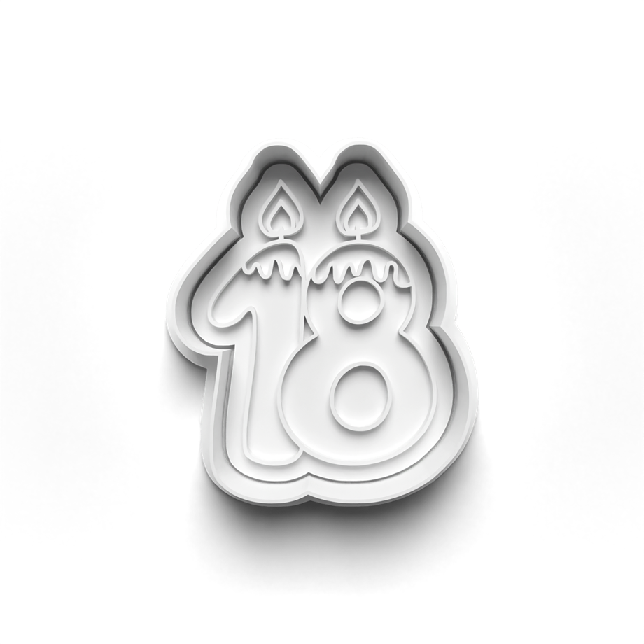 DOĞUM GÜNÜ NUMARALARI KURABİYE KALIBI KESİCİ VE DAMGASI 3D-0418_18