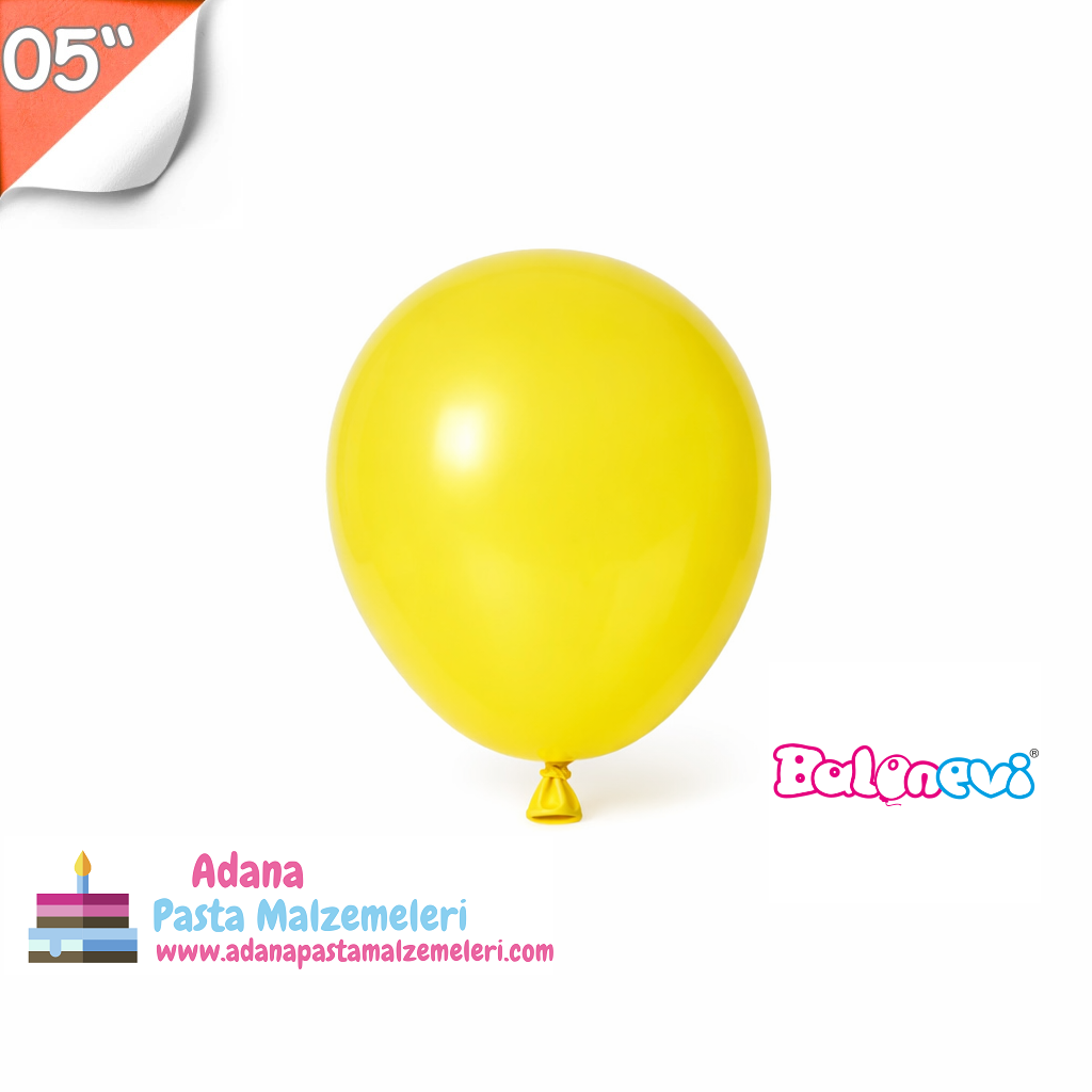 5'' PASTEL SARI BALON 10 ADET