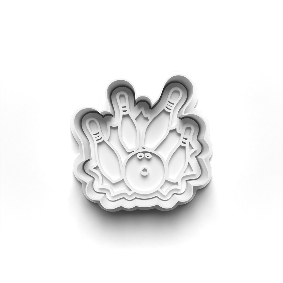 Bowling KURABİYE KALIBI KESİCİ VE DAMGASI 3D-0372_3