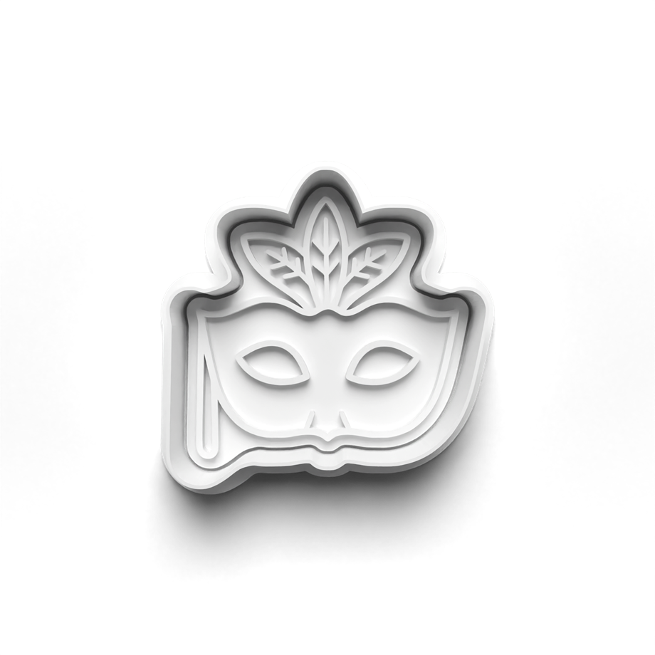 MASKE PARTİSİ KURABİYE KALIBI KESİCİ VE DAMGASI 3D-0578_2