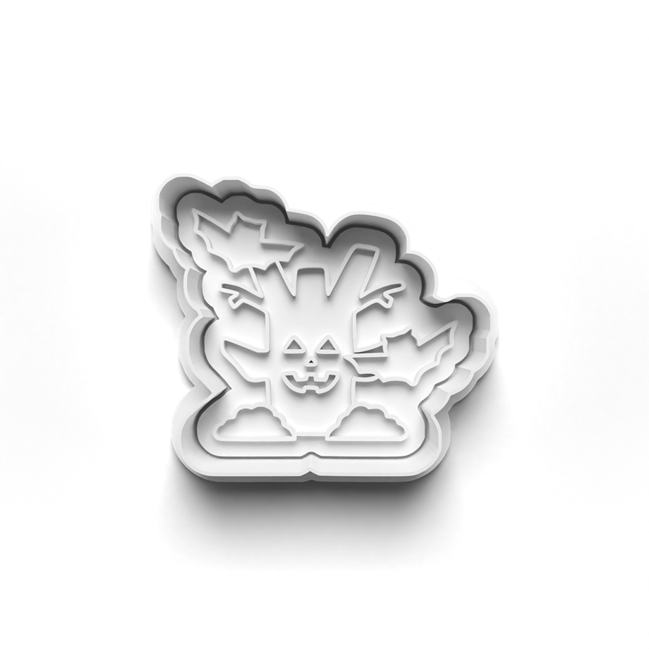 CADILAR HALLOWEEN BAYRAMI MEZARLIĞI KURABİYE KALIBI KESİCİ VE DAMGASI 3D-0690_3