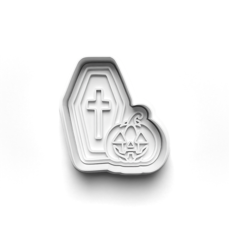 CADILAR HALLOWEEN BAYRAMI MEZARLIĞI KURABİYE KALIBI KESİCİ VE DAMGASI 3D-0690_1