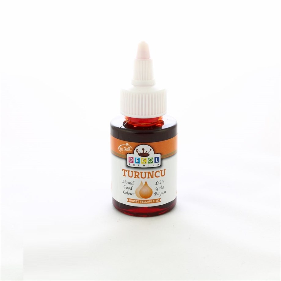 DECOL TURUNCU LIKIT GIDA BOYASI 60 GR