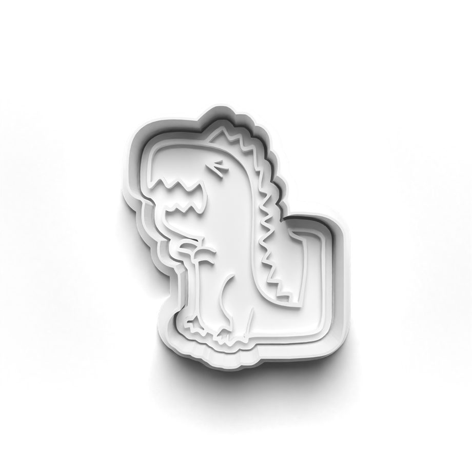 DİNAZOR KURABİYE KALIBI KESİCİ VE DAMGASI 3D-0122_2