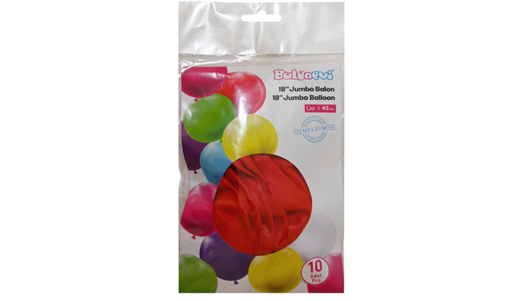 18'' KIRMIZI BALON 10 AD