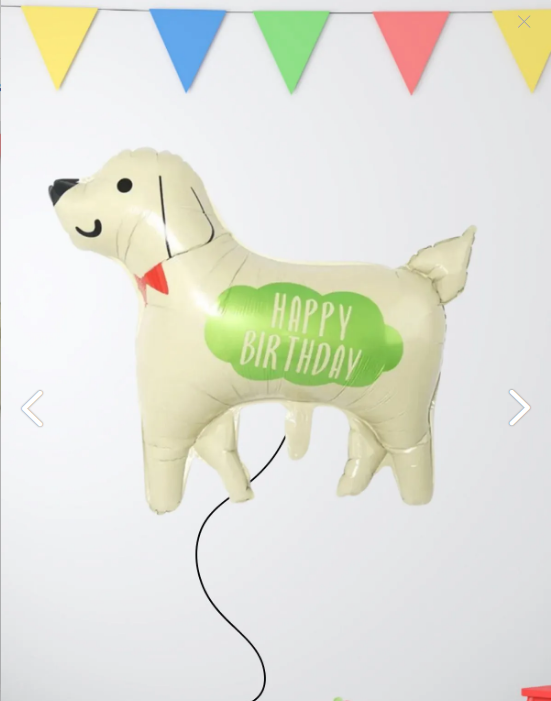 HAPPY BIRTHDAY DOG KÖPEK FOLYO BALON 76 X 70 CM 7371