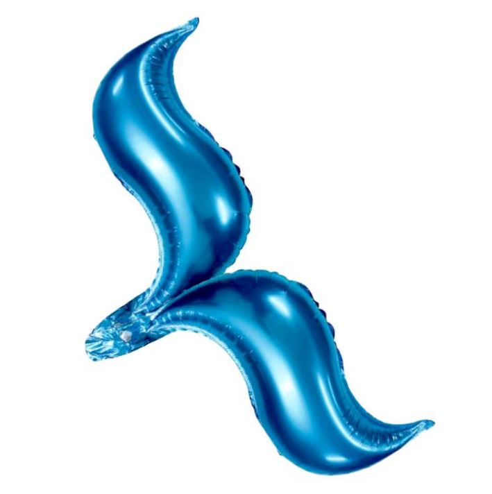 18'' 2 Lİ MAVİ DENİZ KIZI KUYRUK FOLYO BALON