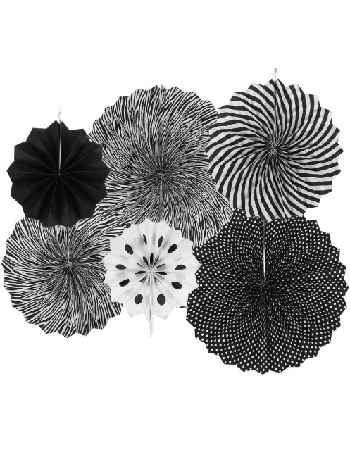 BRS-UZR-1 SİYAH RENKLİ YELPAZE 6 LI