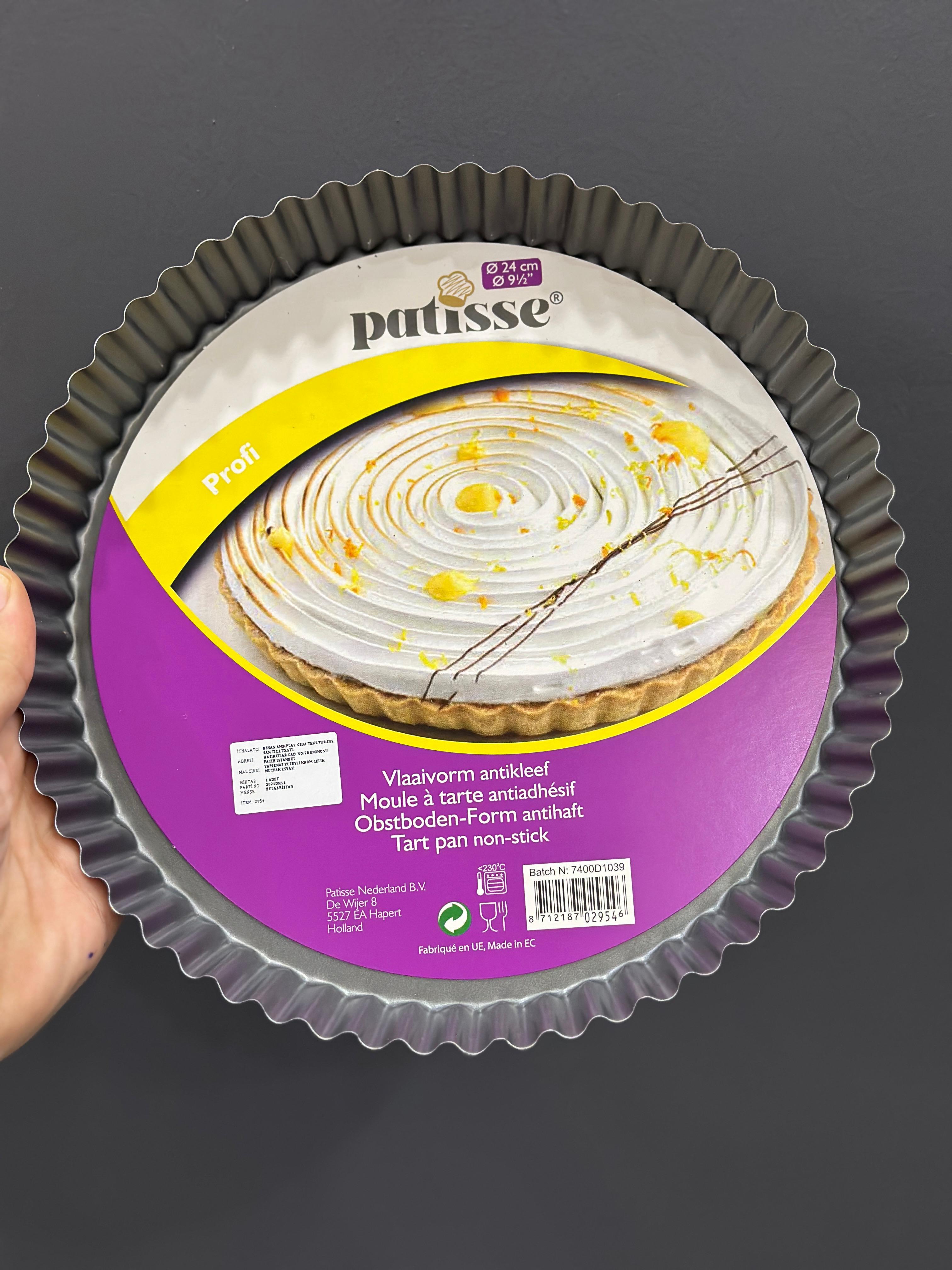 2954 PATİSSE PROFİ DÜZ TART KALIBI 24 CM