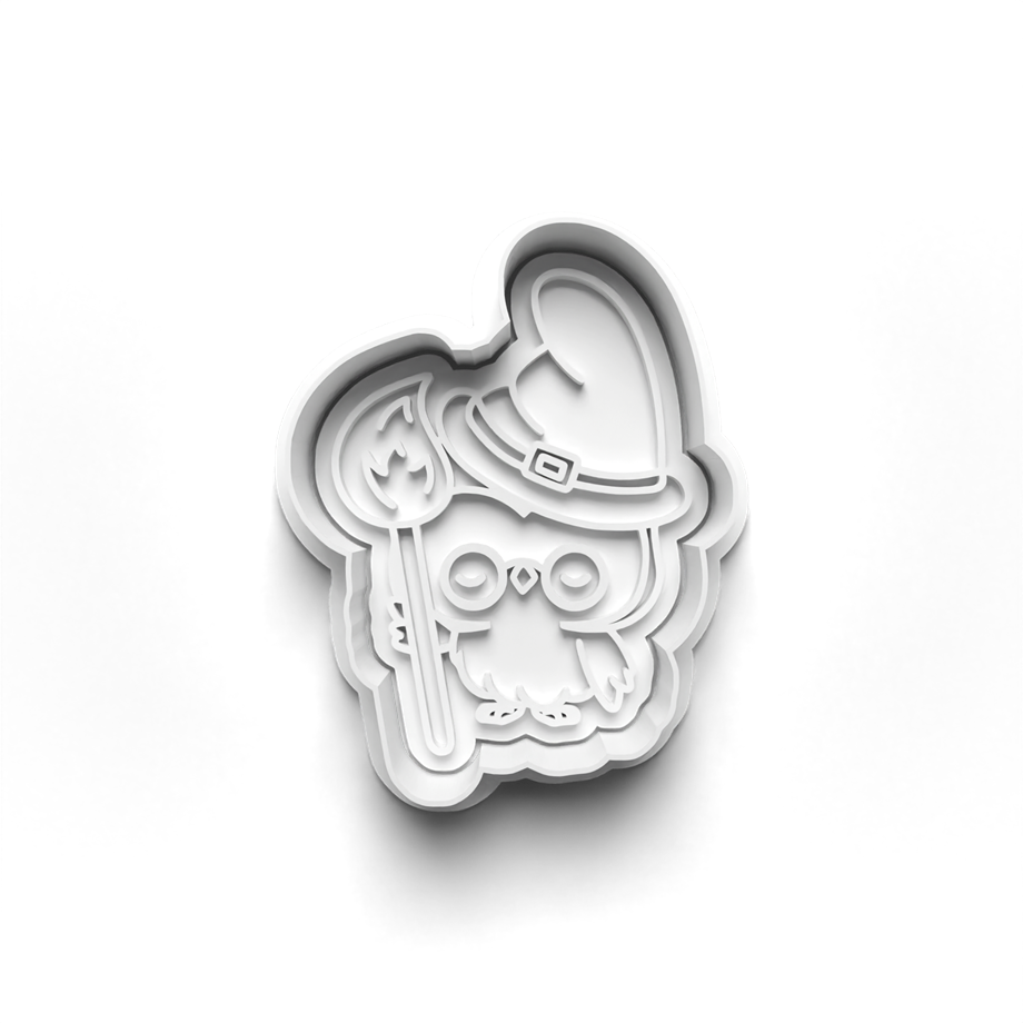 CADILAR HALLOWEEN BAYKUŞU KURABİYE KALIBI KESİCİ VE DAMGASI 3D-0448_1