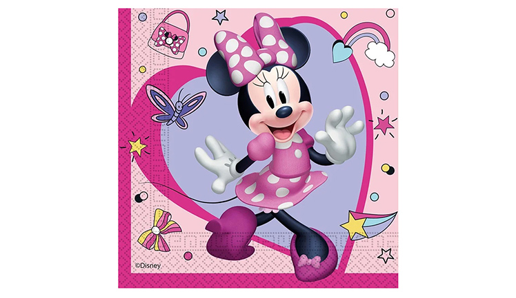 PEÇETE MINNIE JUNIOR 33*33 CM 20 ADET