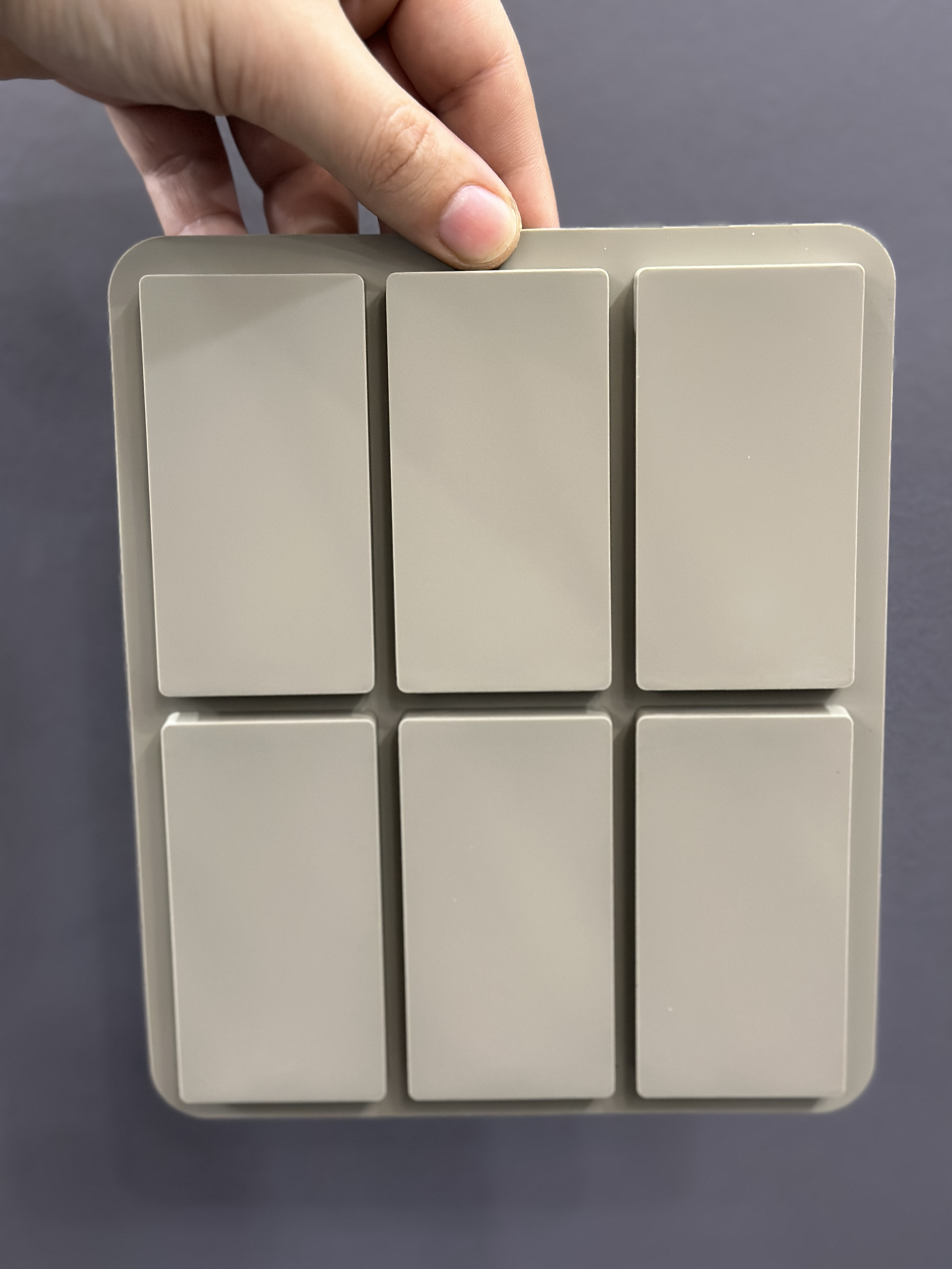 BT-278 ÇERÇEVE SİLİKON KALIP 6 LI DİKDÖRTGEN 16 X 20 CM