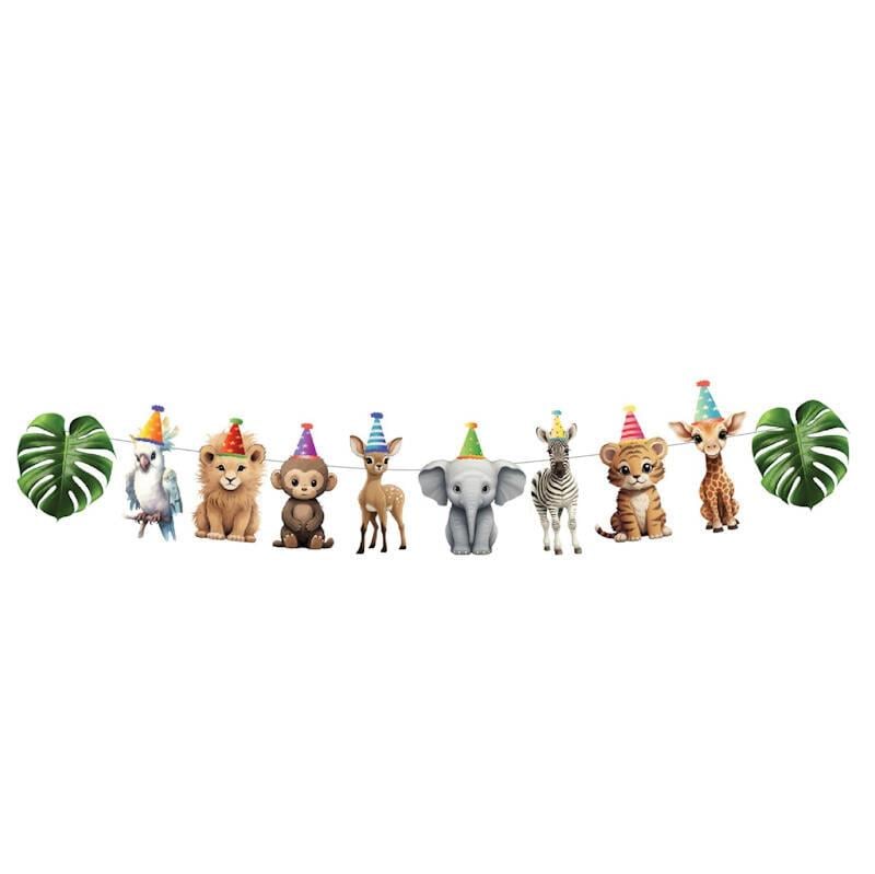 BNR-040 KAĞIT BANNER SAFARİ SEVİMLİ HAYVANLAR BANNER 10 PARÇA