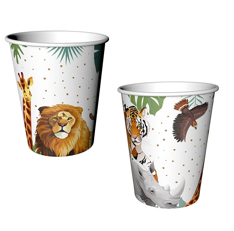 WILD LIFE KAĞIT BARDAK 220/240 CC 8 ADET