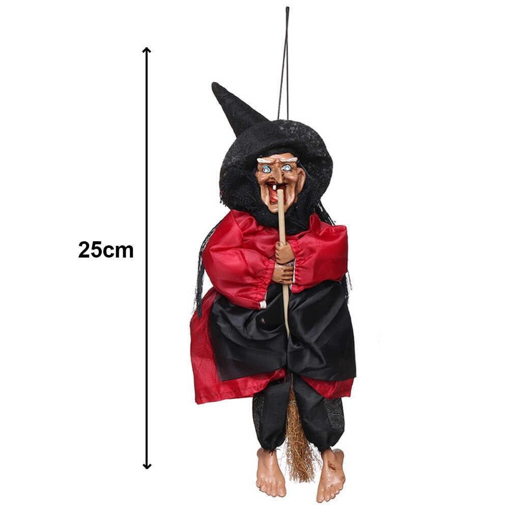 ORC-HLW-24164/CD SESLİ HAREKETLİ CADI FİGÜR HALLOWEEN 25 CM