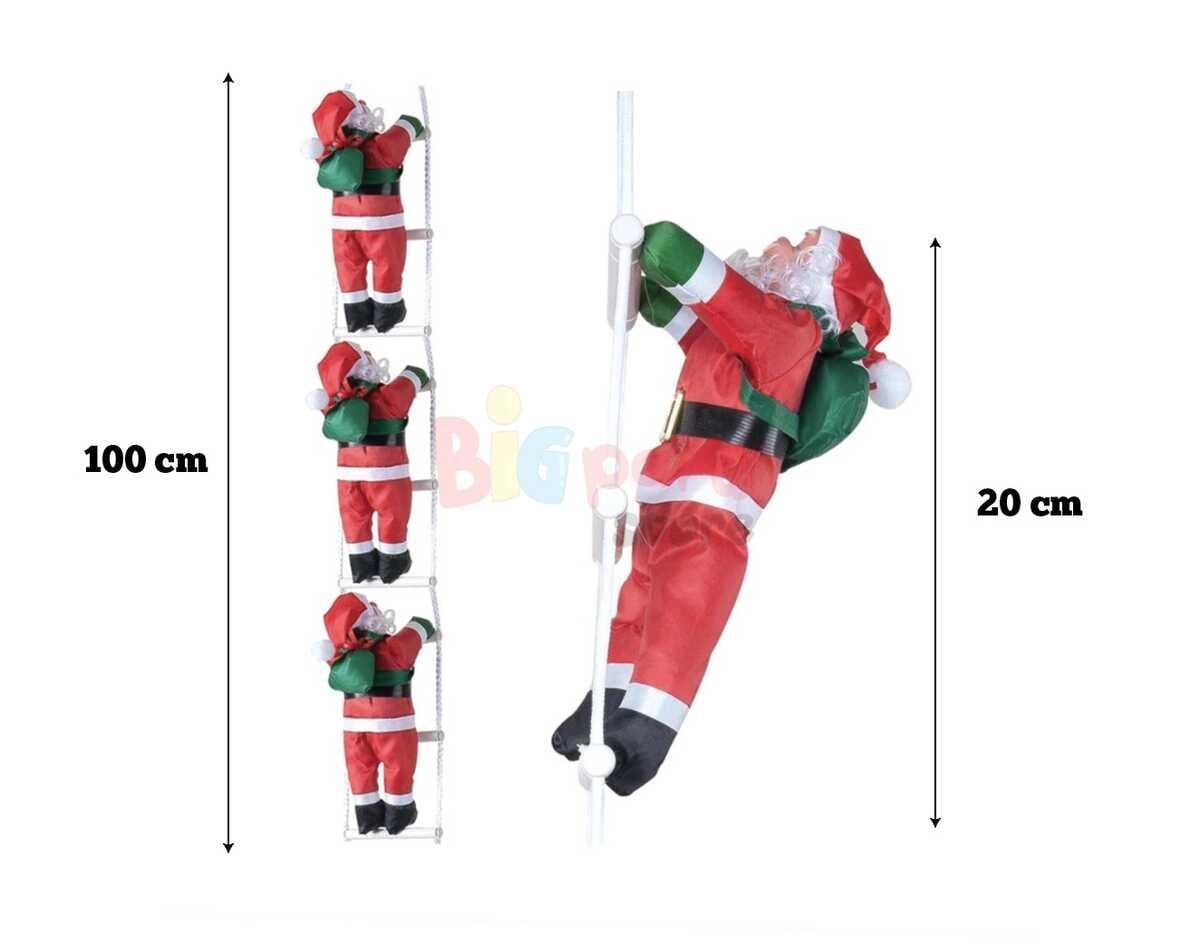 BRS-1747 MERDİVEN TIRMANAN NOEL BABA 3 LÜ 100 CM