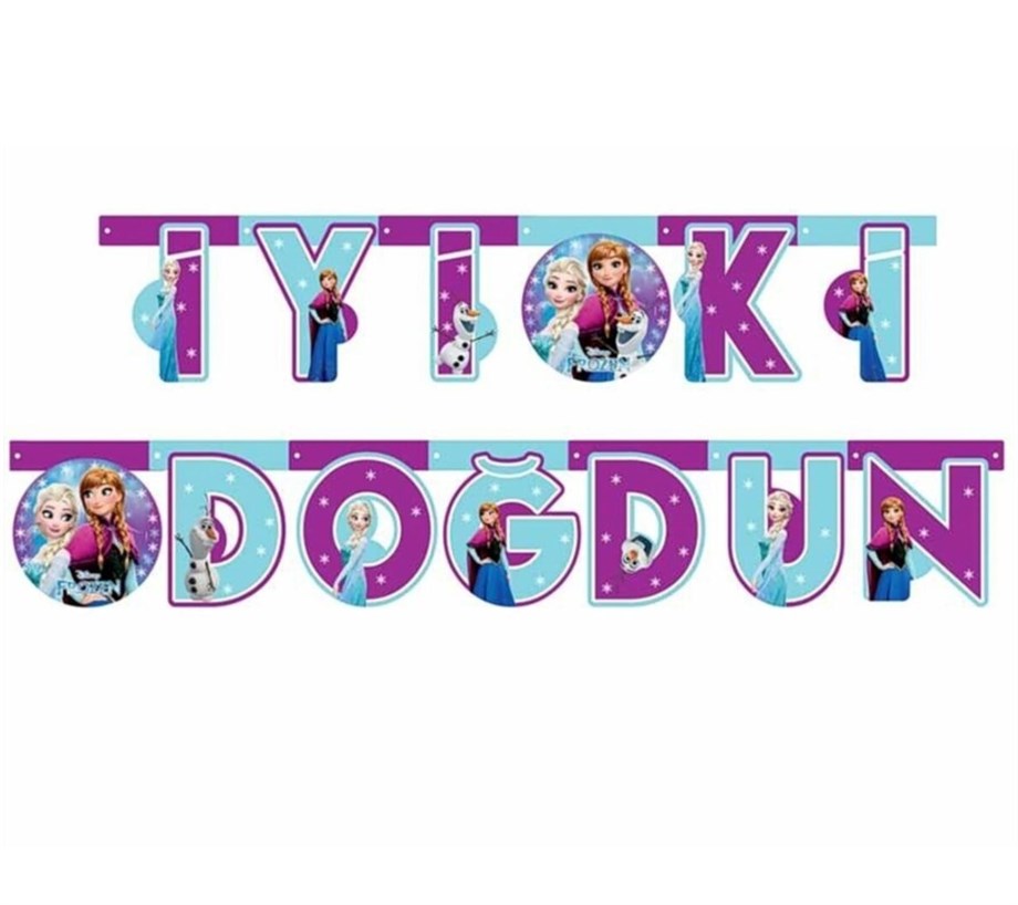 FROZEN KİŞİSEL HARF BANNER İYİ Kİ DOĞDUN SET | AdanaPastaMalzemeleri.com FROZEN KİŞİSEL HARF BANNER İYİ Kİ DOĞDUN SET