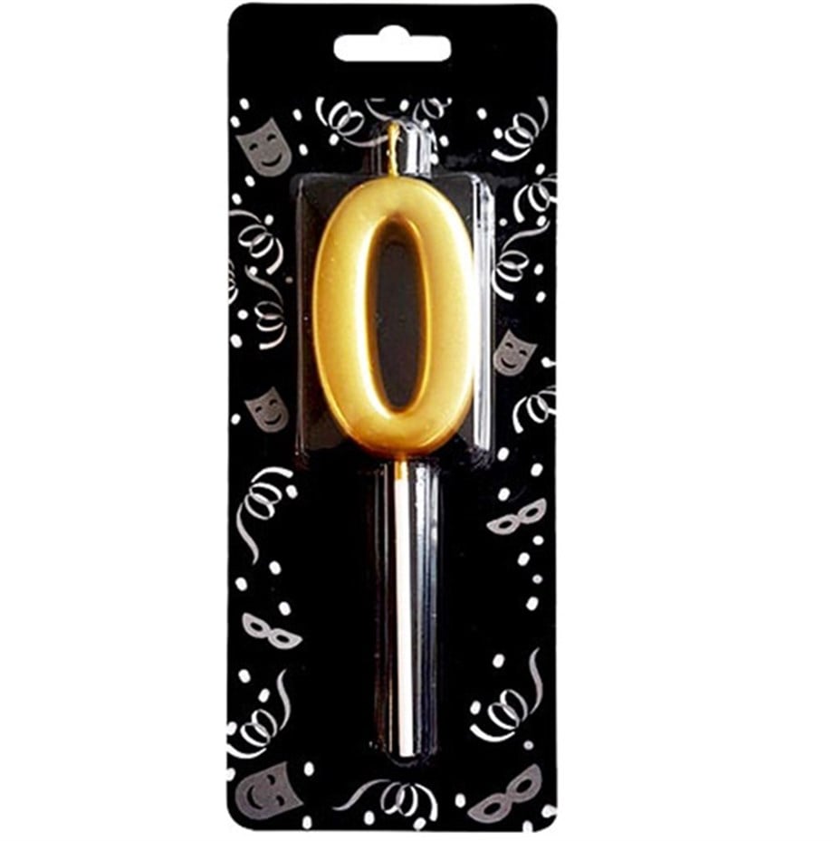 GOLD 0 RAKAM MUM 7 CM | AdanaPastaMalzemeleri.com GOLD 0 RAKAM MUM 7 CM