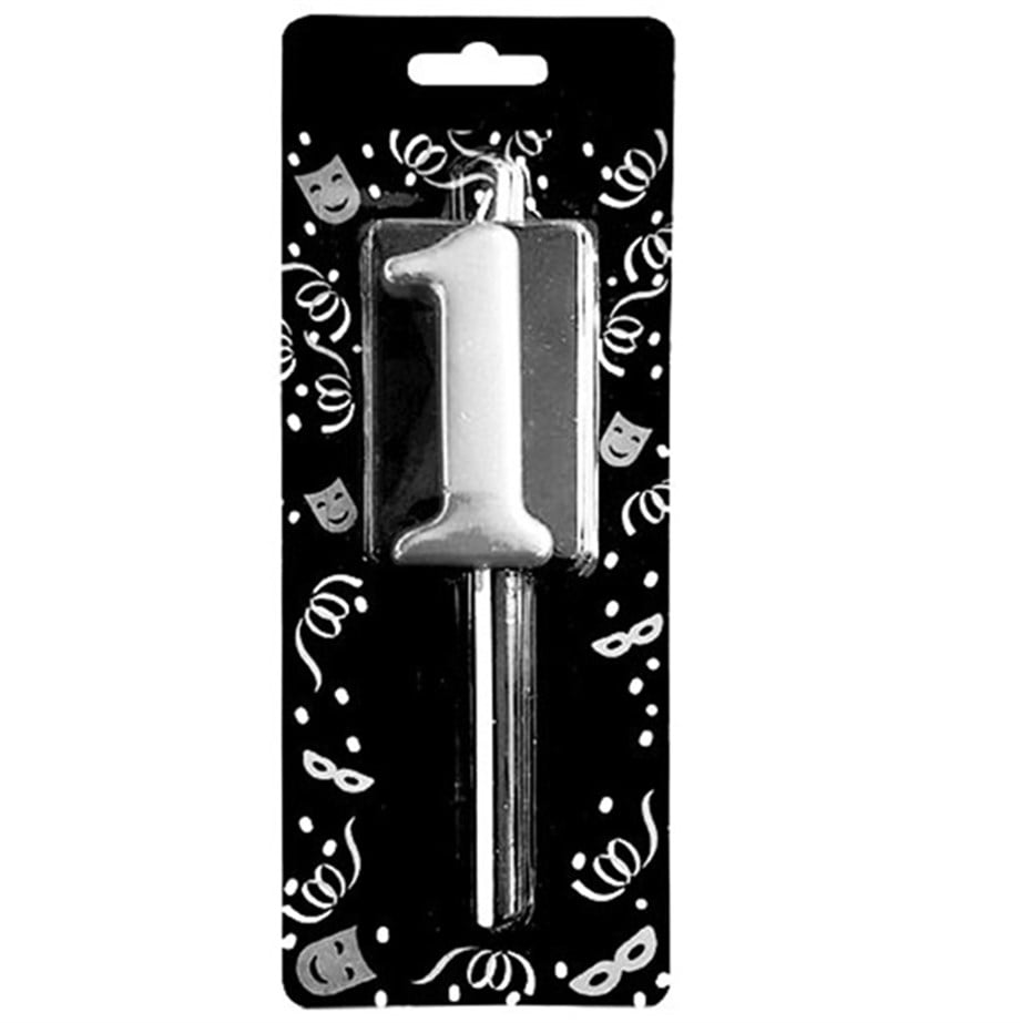 GÜMÜŞ 1 RAKAM MUM 7 CM | AdanaPastaMalzemeleri.com GÜMÜŞ 1 RAKAM MUM 7 CM