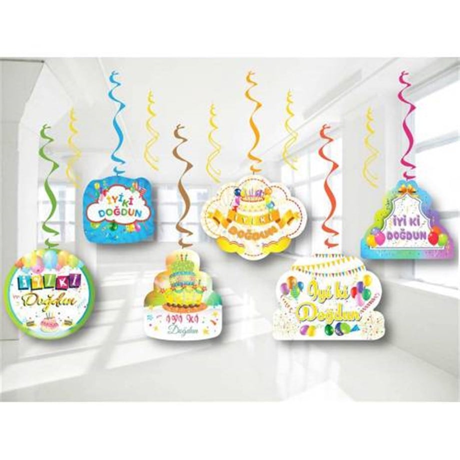 İYİ Kİ DOĞDUN HAPPY BIRTHDAY SARKIT TAVAN SÜSÜ