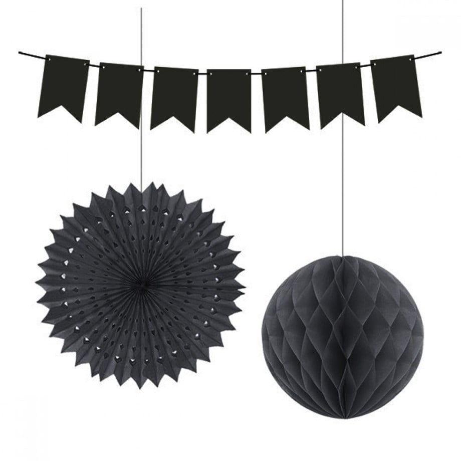 KF099-SYH KAGIT SÜS SETİ SİYAH