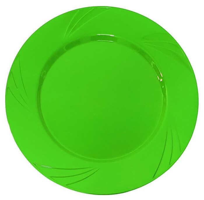 KRİSTAL TABAK YEŞİL 23 CM 6 ADET | AdanaPastaMalzemeleri.com KRİSTAL TABAK YEŞİL 23 CM 6 ADET