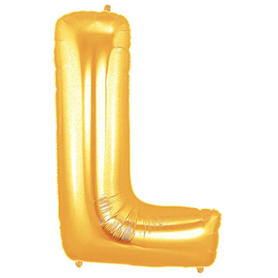 L GOLD 16 INCH FOLYO BALON