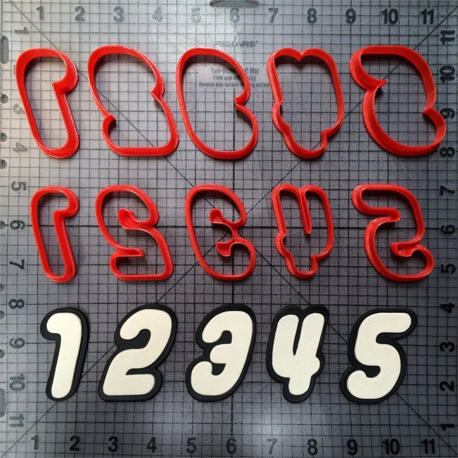 LEGO FONT RAKAMLAR KESİCİ KALIP SETİ