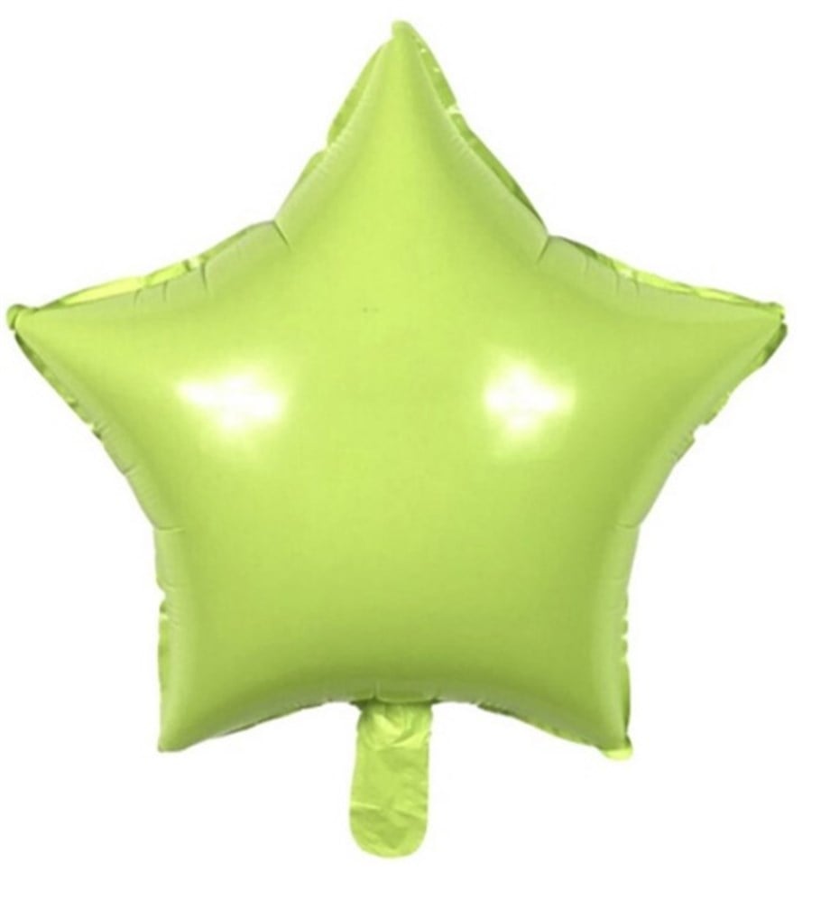MAKARON YILDIZ FOLYO YEŞİL BALON