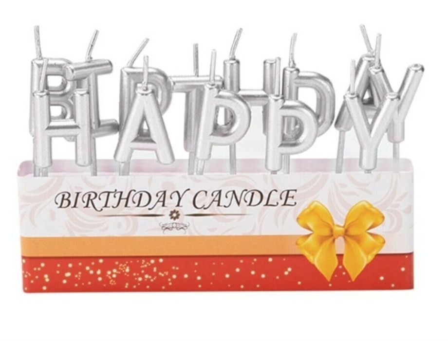 MUM HAPPY BRİTDAY GÜMÜŞ AYM032001 | AdanaPastaMalzemeleri.com MUM HAPPY BRİTDAY GÜMÜŞ AYM032001
