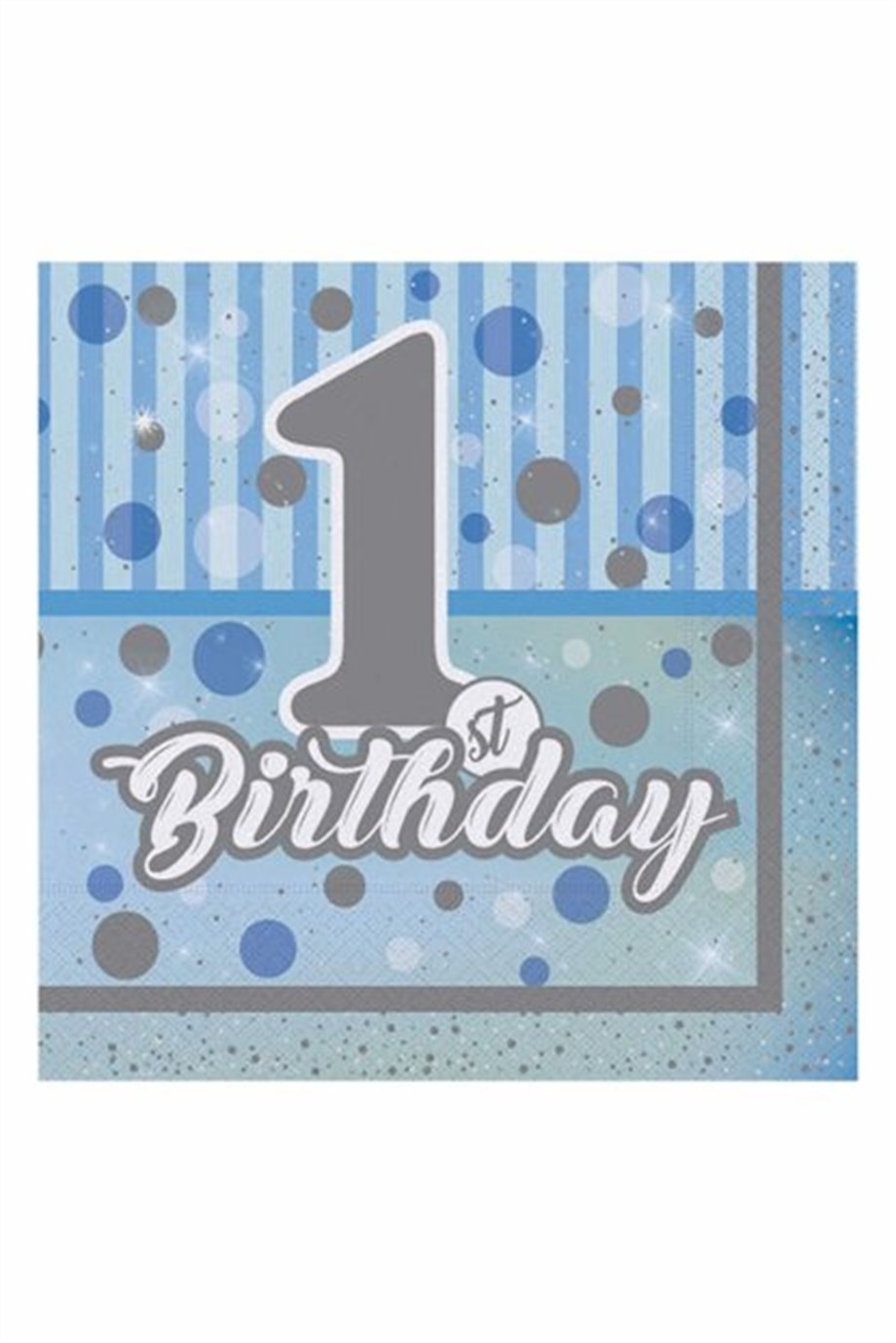 PEÇETE PIRILTILI FIRST BIRTDAY ERKEK 16 AD